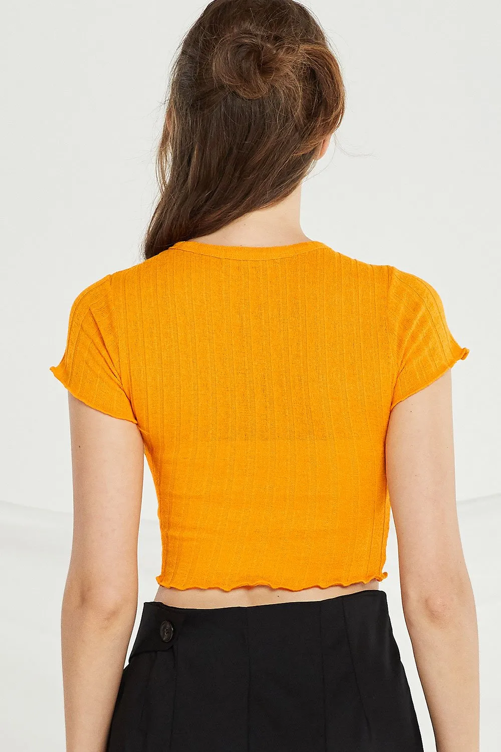 Adriana Ribbed Knit Crop Top