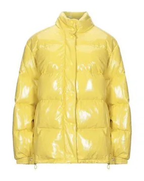 Alberta Ferretti Women Synthetic Down Jacket Yellow 8 UK