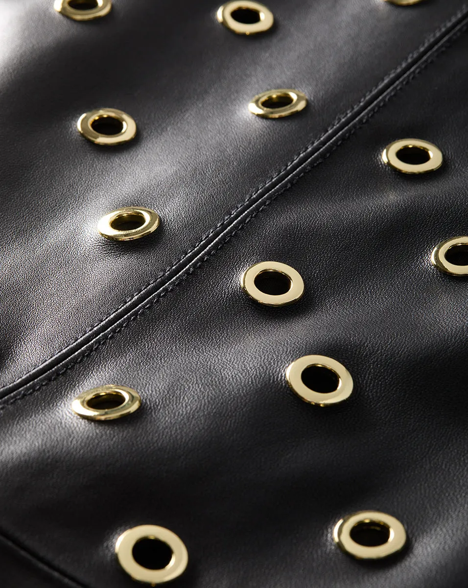 Anderson Leather Grommet Skirt