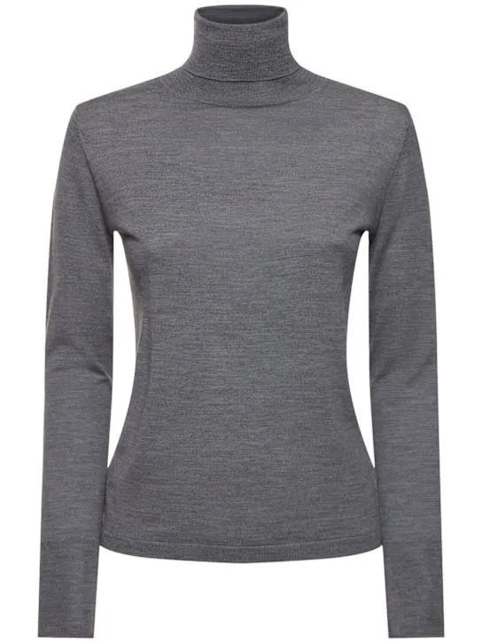 ASPESI   Wool turtleneck knit sweater 