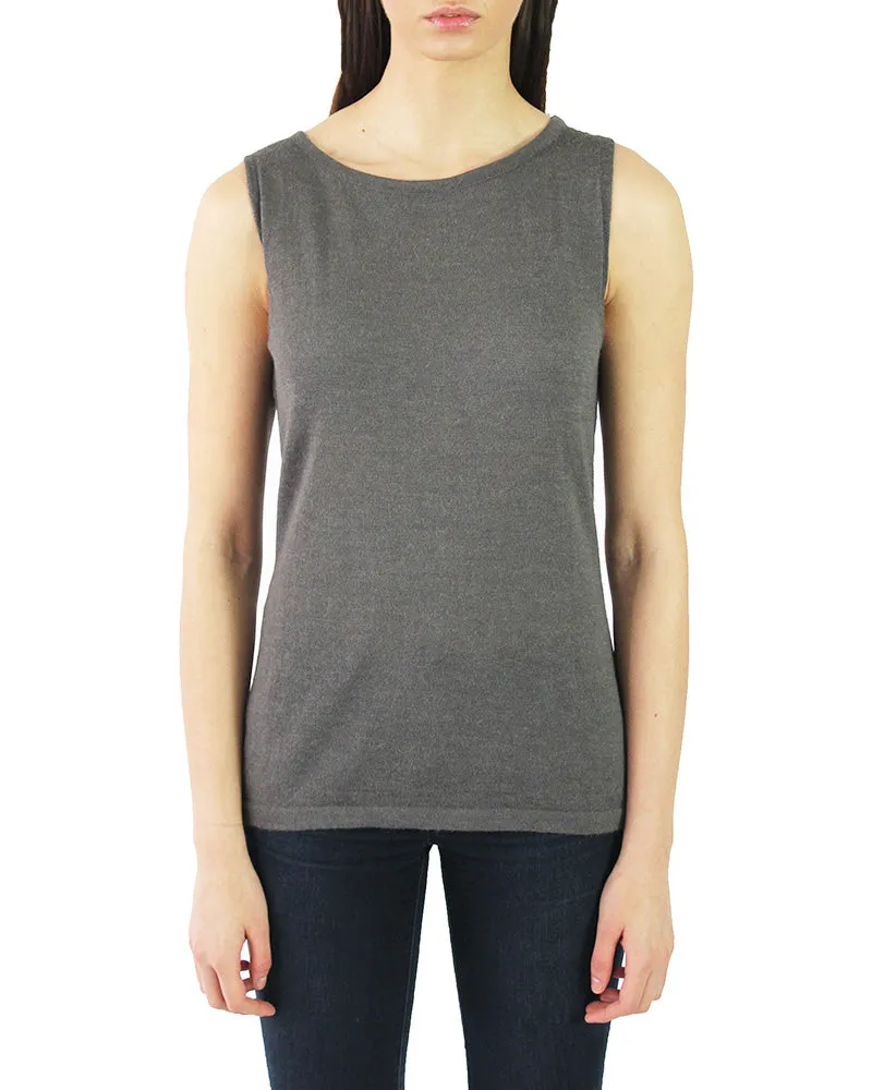 Baby Alpaca Lightweight Knit Tank Top