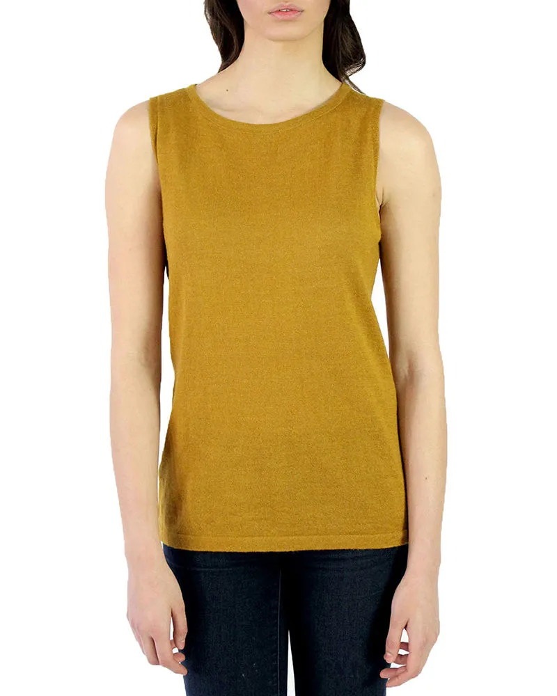 Baby Alpaca Lightweight Knit Tank Top