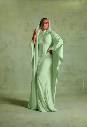 Batwing Gown - Honeydew