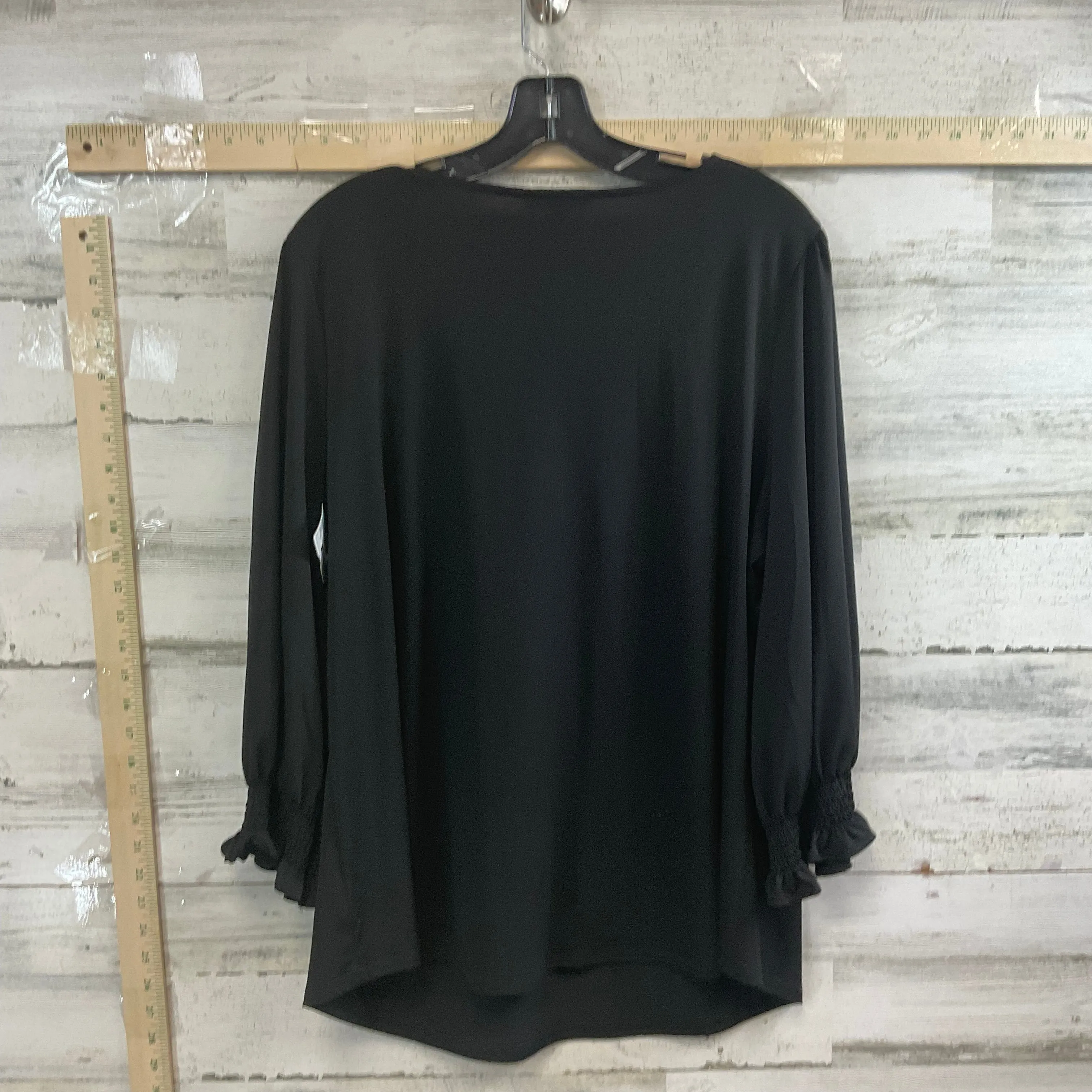 Black Tunic 3/4 Sleeve Adrianna Papell, Size 1x