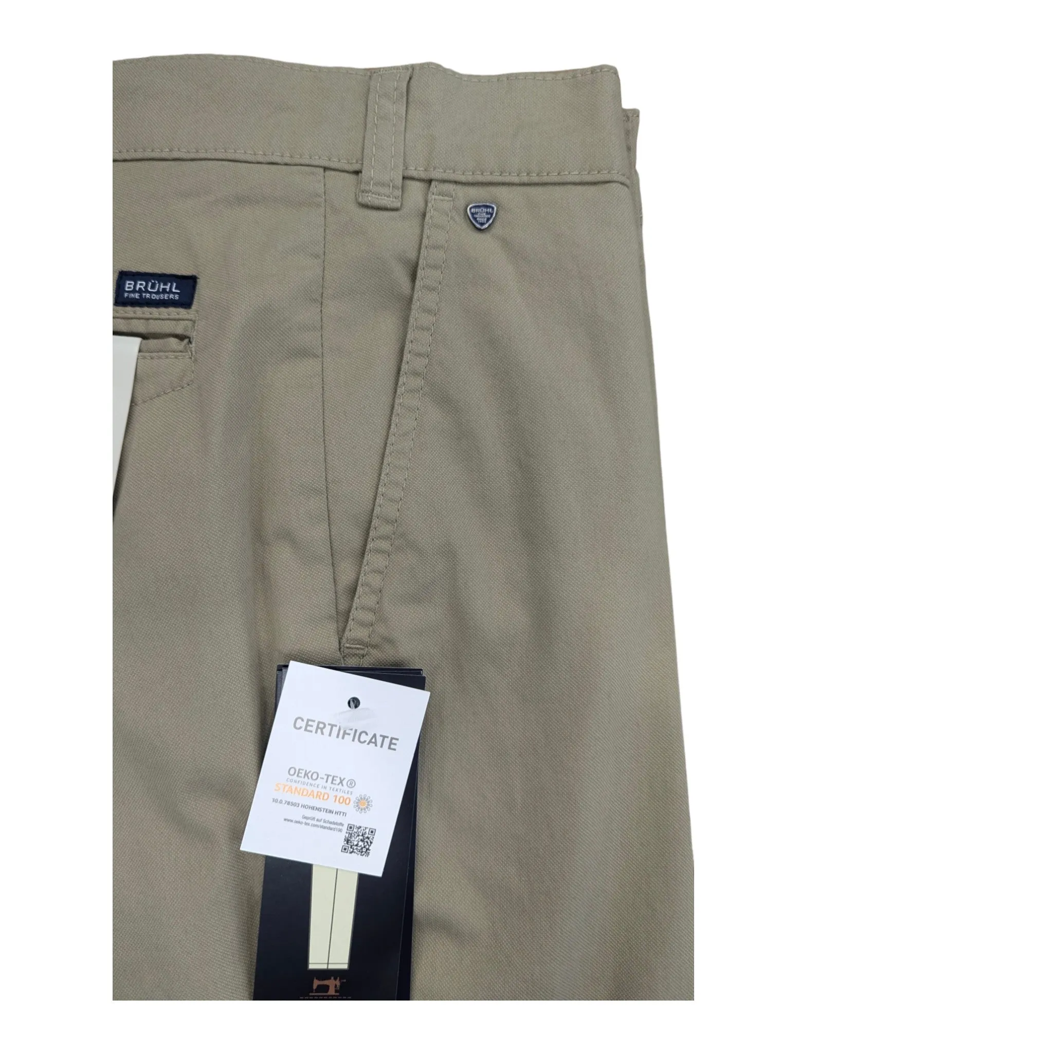 Bruhl Textured Cotton Stretch Chino Venice Ultralight Sand