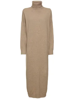 Brunello Cucinelli   Cashmere turtleneck midi dress 