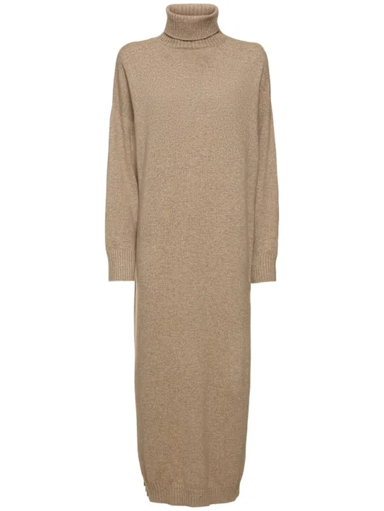 Brunello Cucinelli   Cashmere turtleneck midi dress 