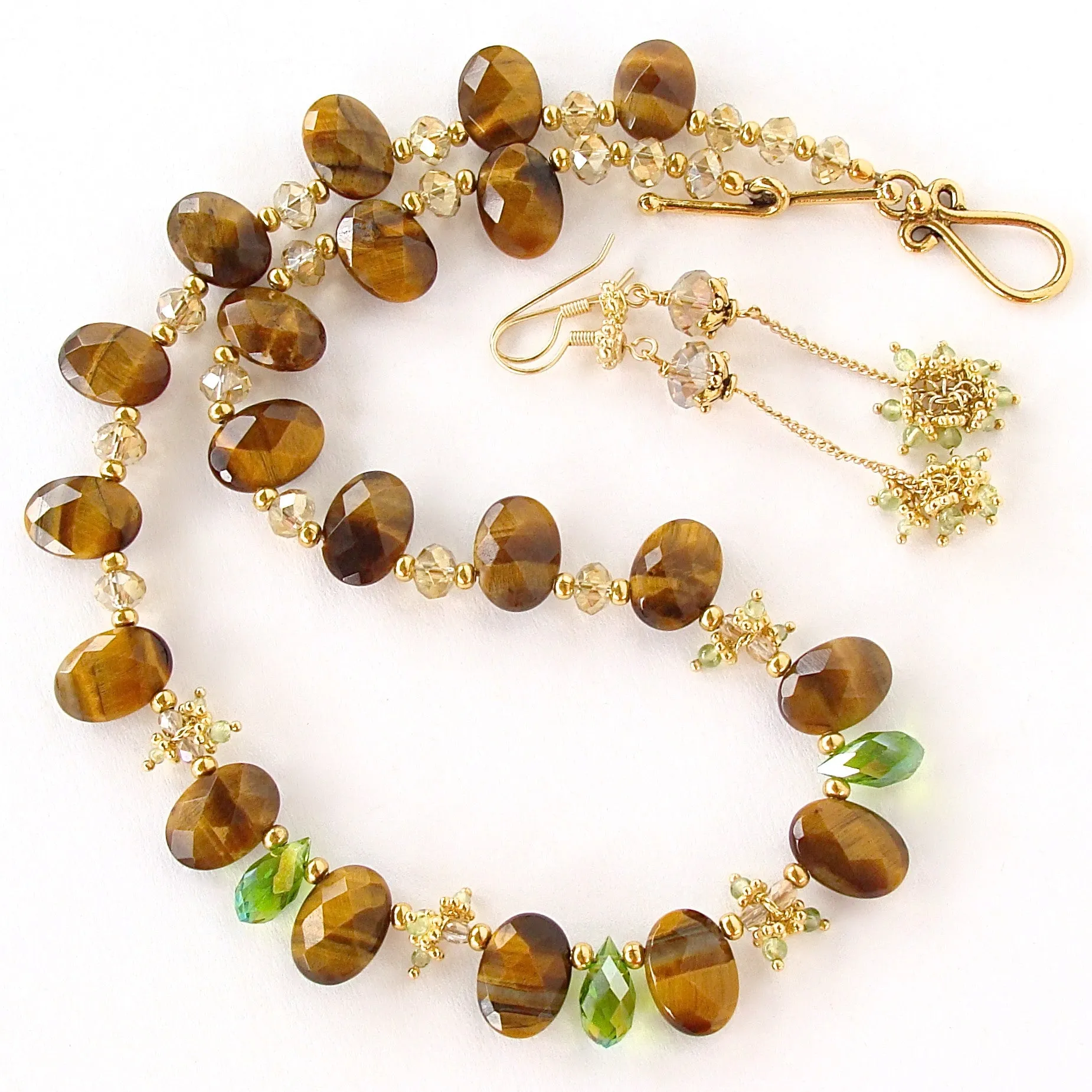 Calista: Tigers Eye Necklace Set