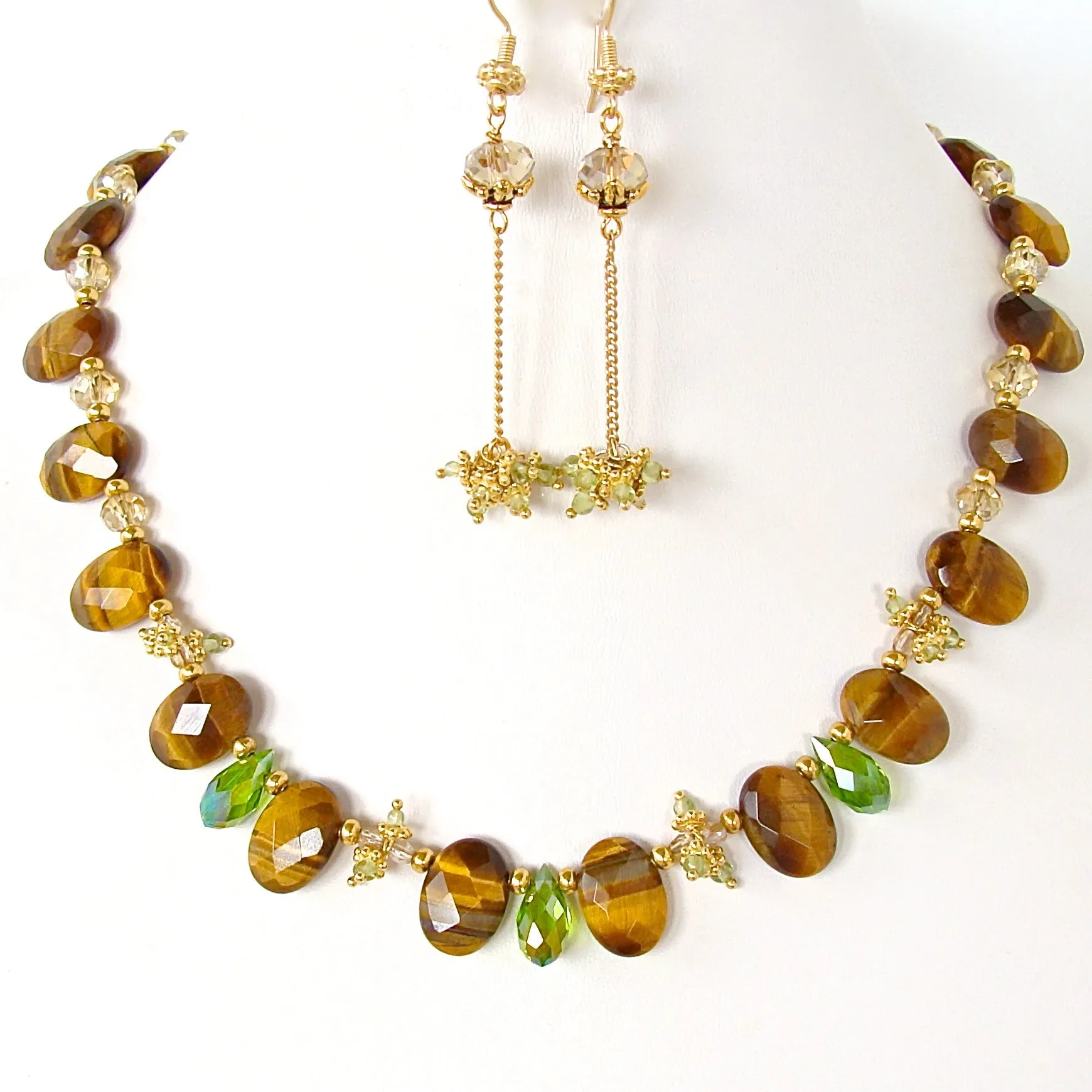 Calista: Tigers Eye Necklace Set