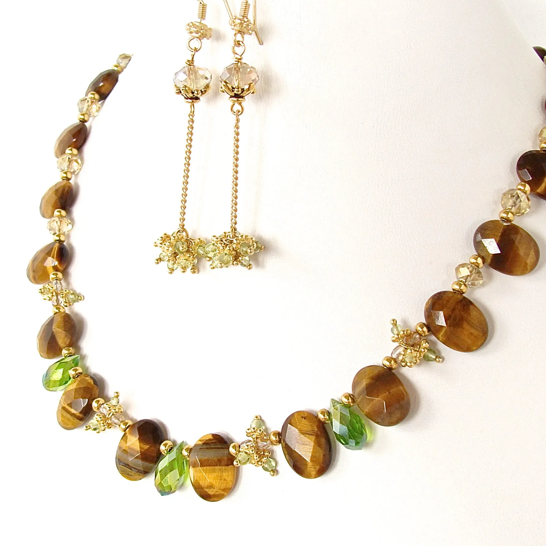 Calista: Tigers Eye Necklace Set