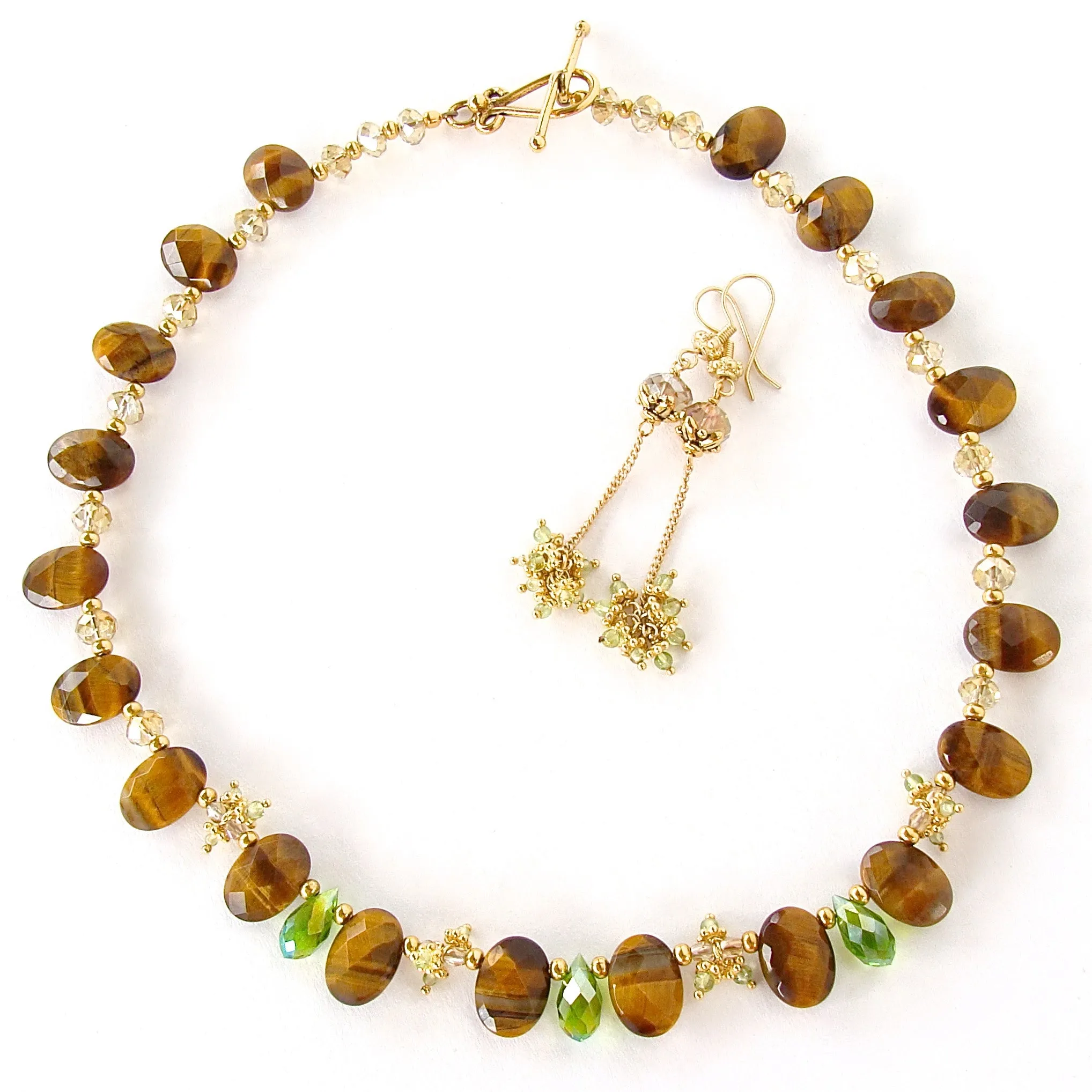 Calista: Tigers Eye Necklace Set