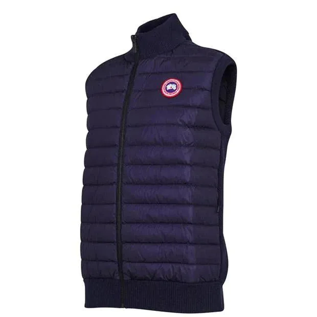 CANADA GOOSE  HYBRID KNIT VEST GILET NAVY