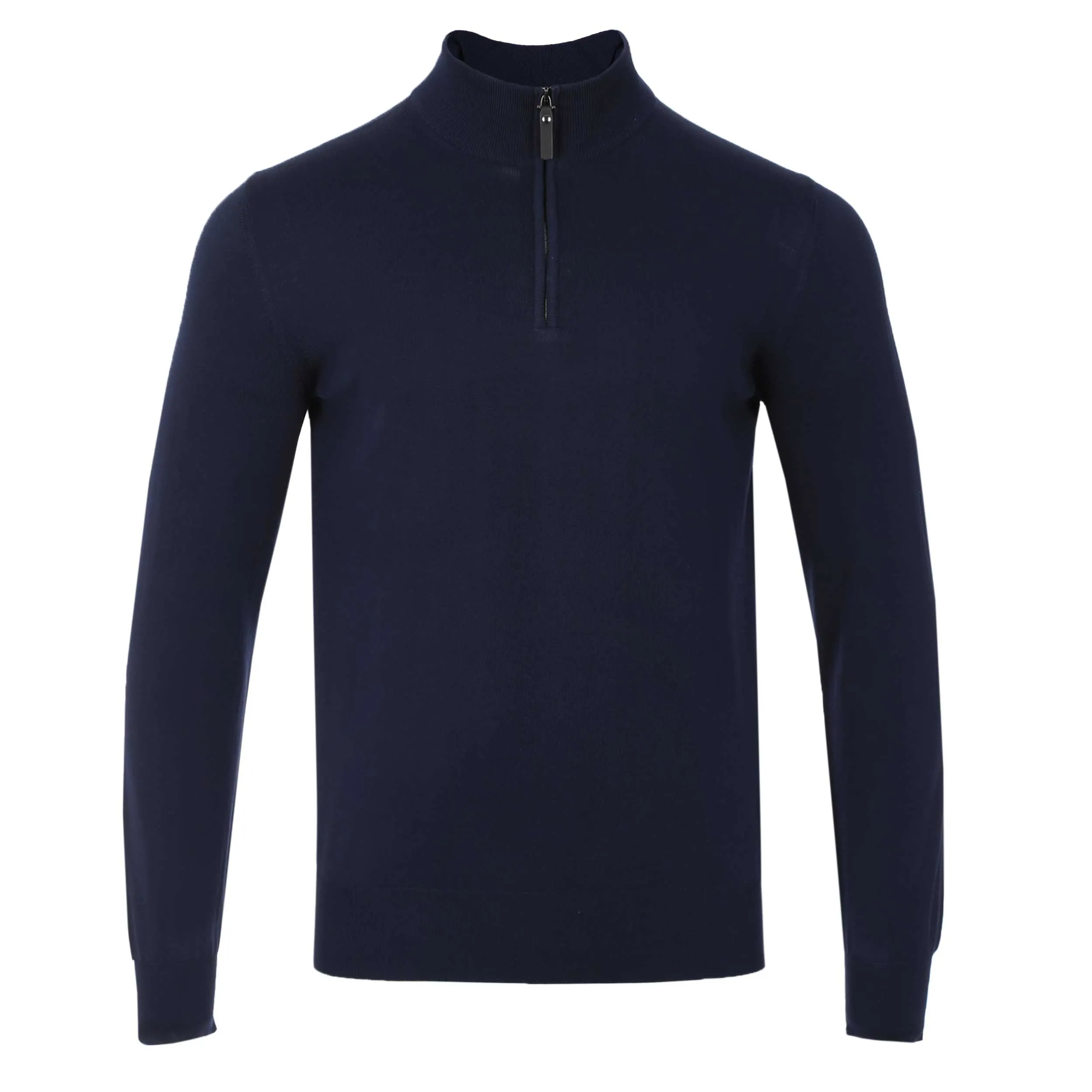 Canali 1/4 Zip Knitwear in Navy