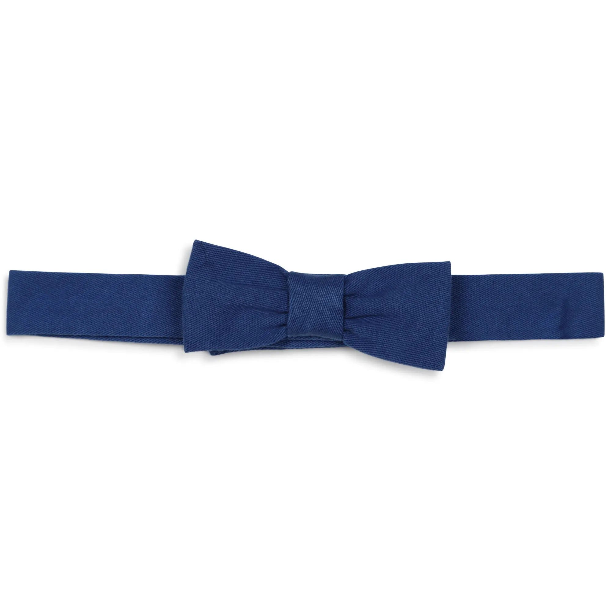 Carrement Beau Blue Bow Tie and White Shirt