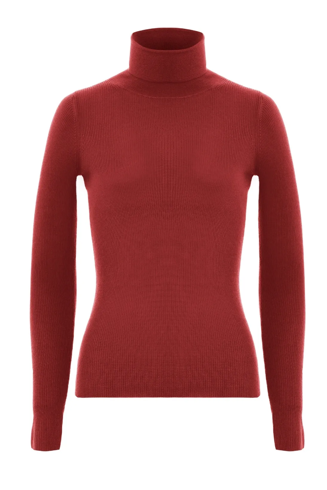 CASHMERE RIBBED TURTLENECK