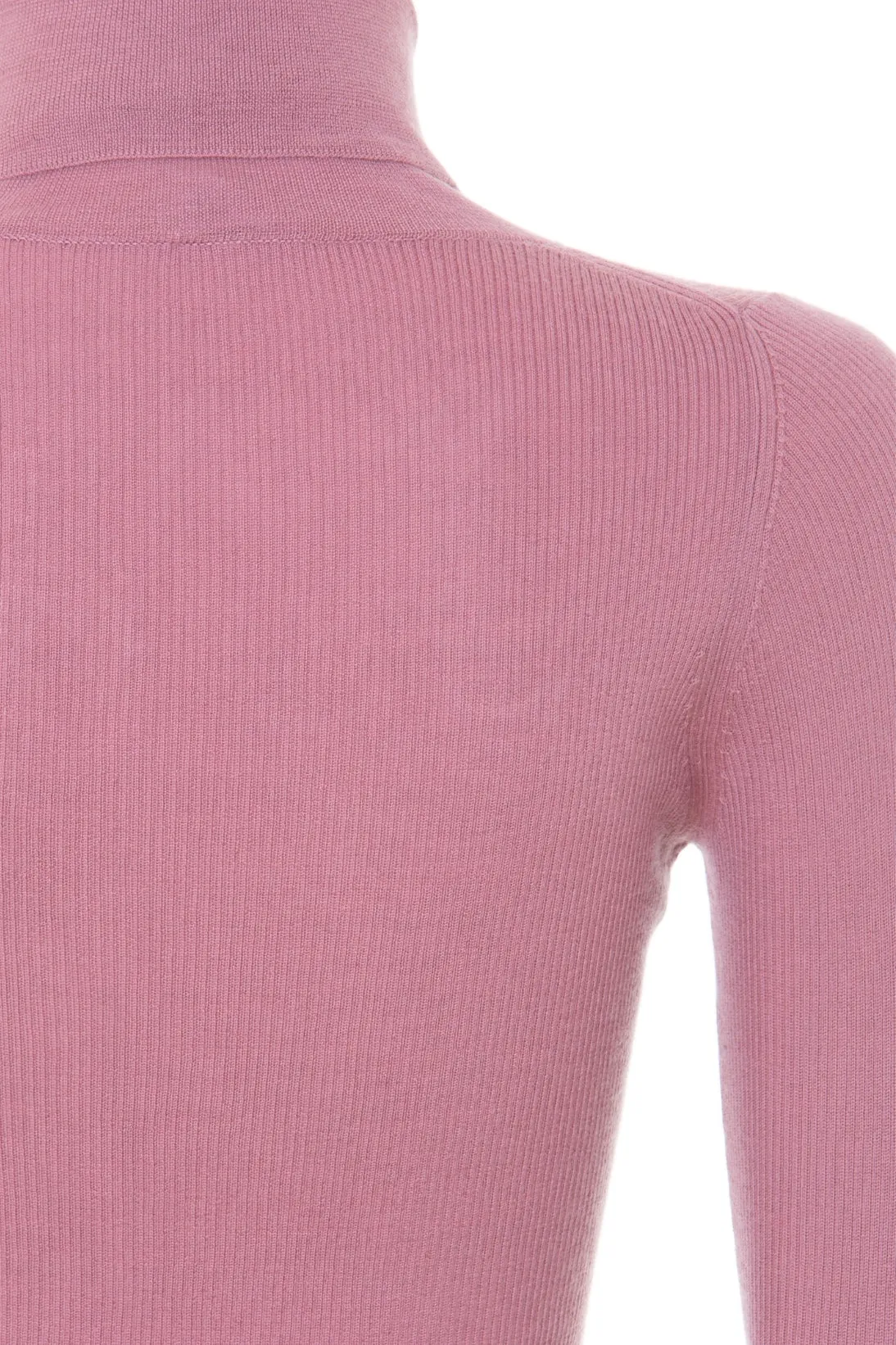 CASHMERE RIBBED TURTLENECK