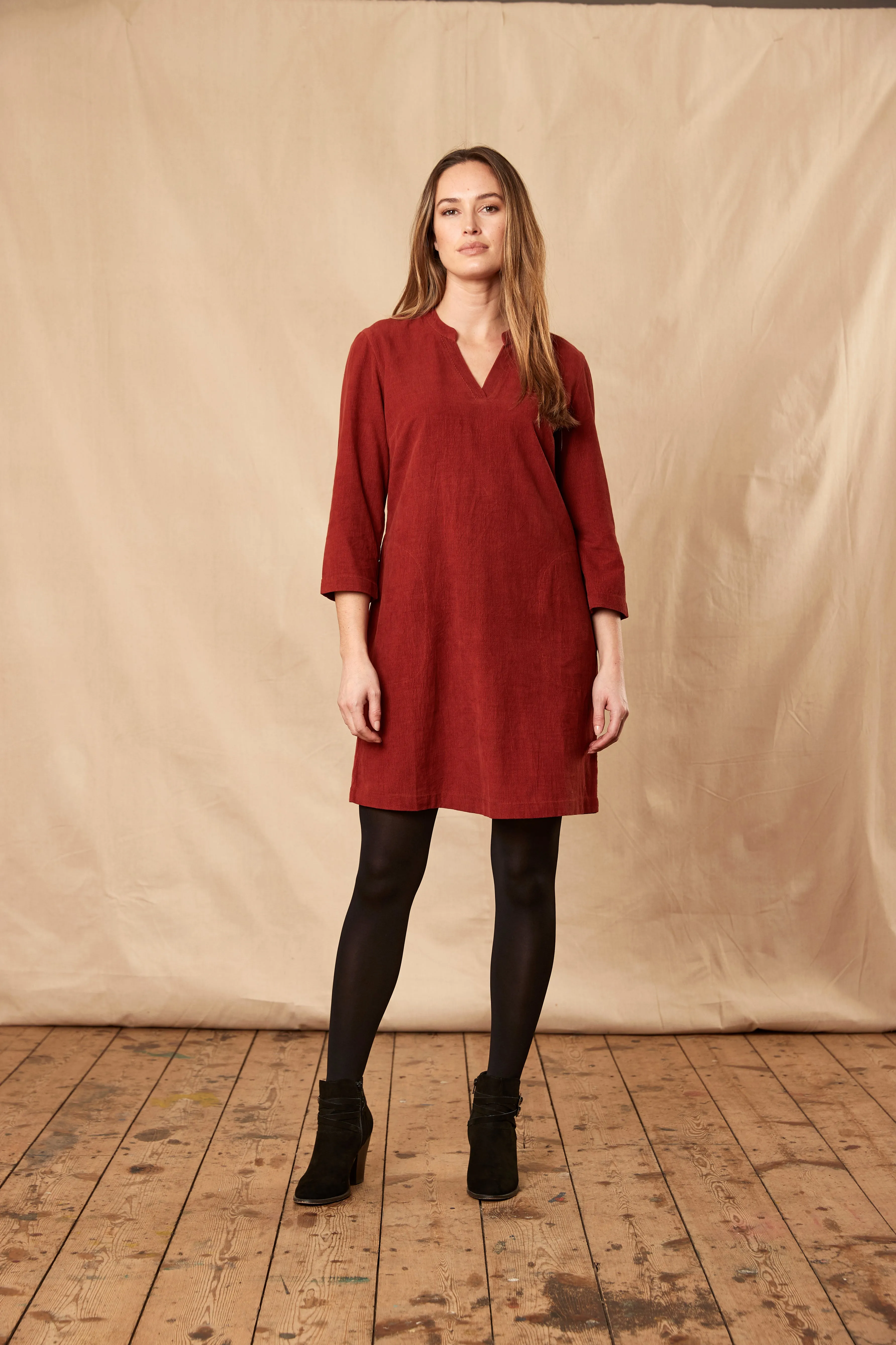 Cord Tunic Dress