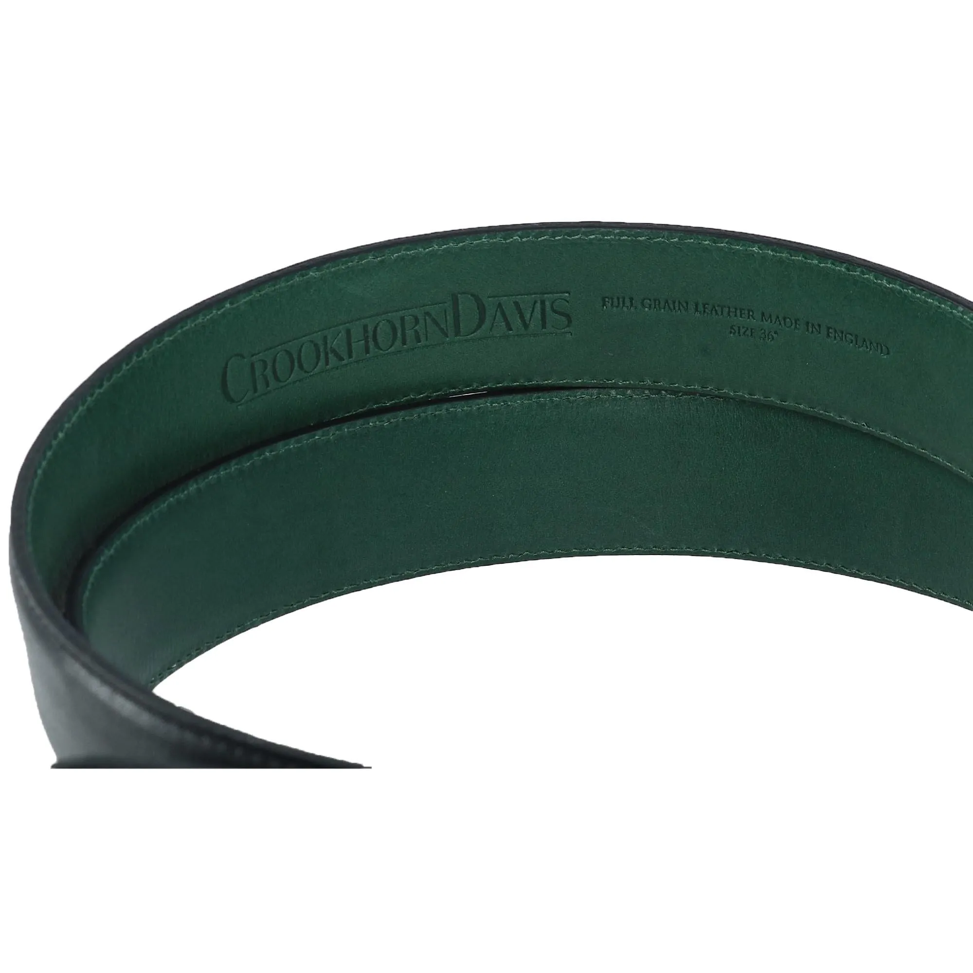 CrookhornDavis Men's The Edward Slim Calfskin Leather Belt