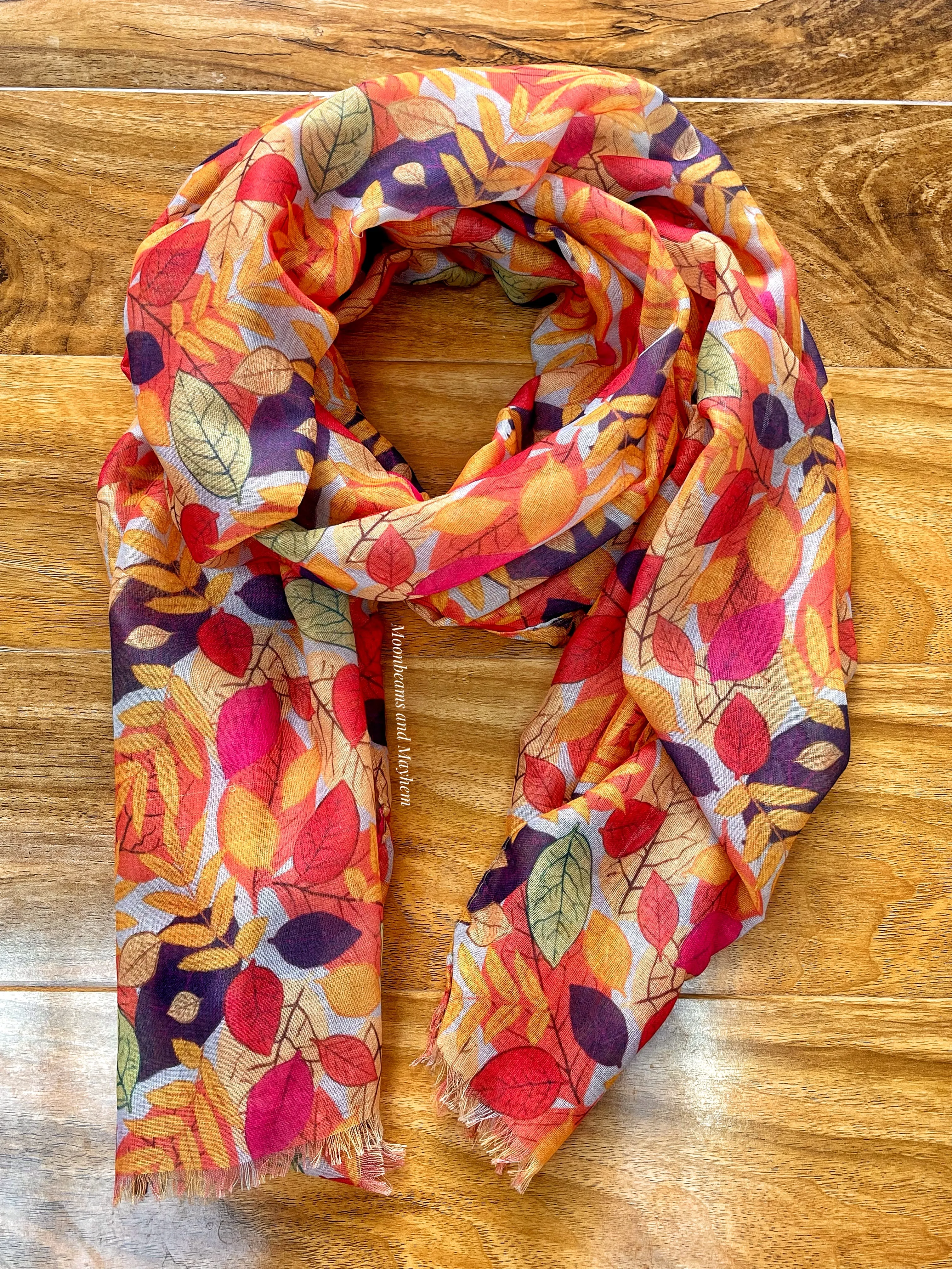 DANCING LEAVES SCARF