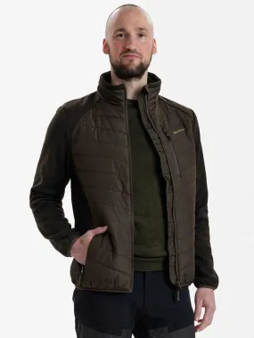 DEERHUNTER Moor Padded Jacket w.Knit - Mens - Brown Leaf