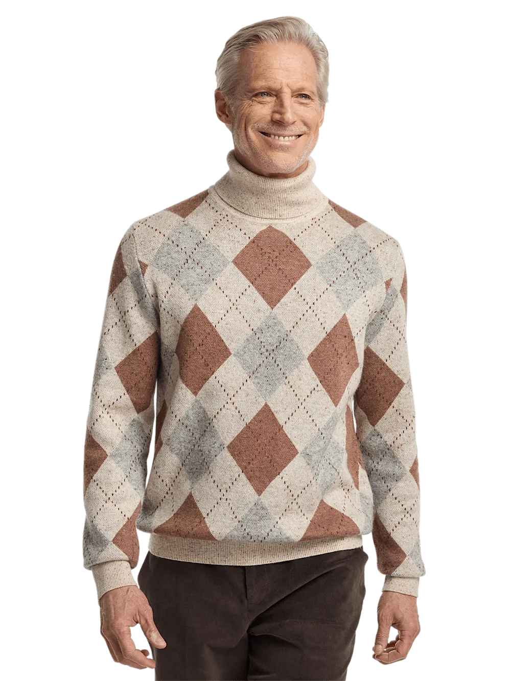 Donegal Turtleneck Sweater - Ivory Multi