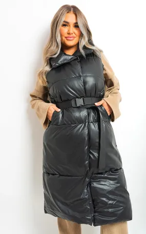 Dorothy Belted Long Puffer Gilet