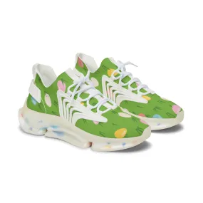 Easter Eggs and Grass Women's Mesh Sneakers