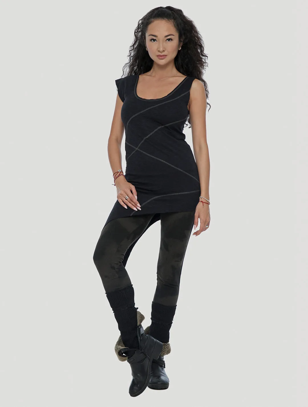 Eka Zip Asymmetrical Tunic