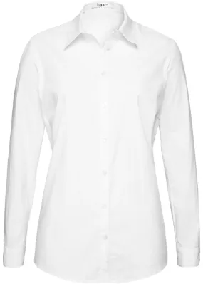 Elastic blouse with long sleeves Bpc Bonprix Collection, white