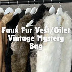 Faux Fur Vest/Gilet - Vintage Mystery Box