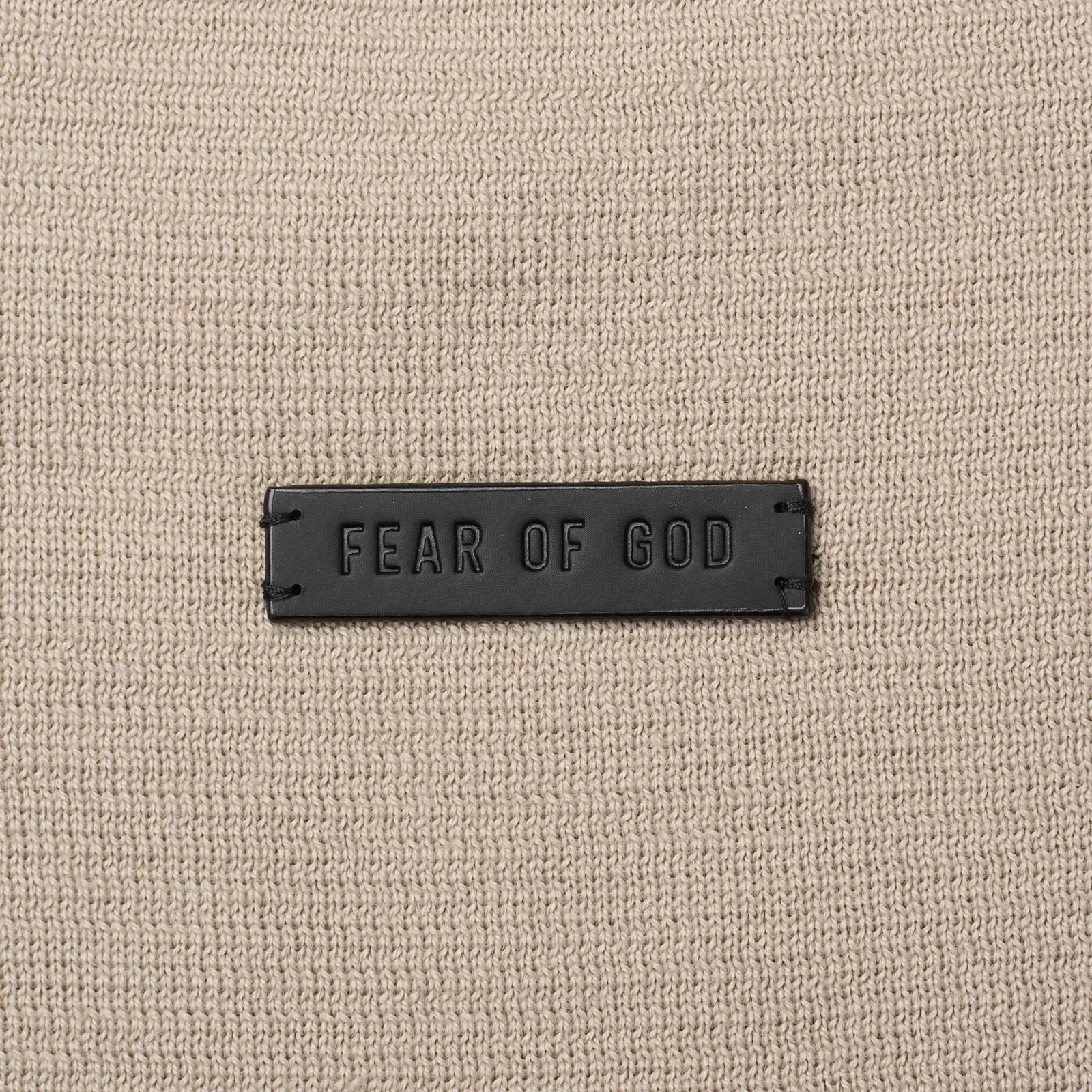 FEAR OF GOD Beige Light Weight Merino Wool Knit Turtleneck Sweater NEW Size L