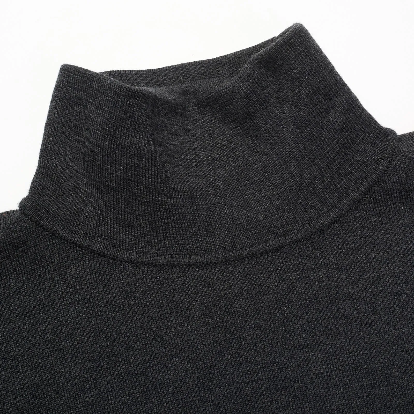 FEAR OF GOD Dark Gray Virgin Wool Knit Turtleneck Sweater NEW Size L