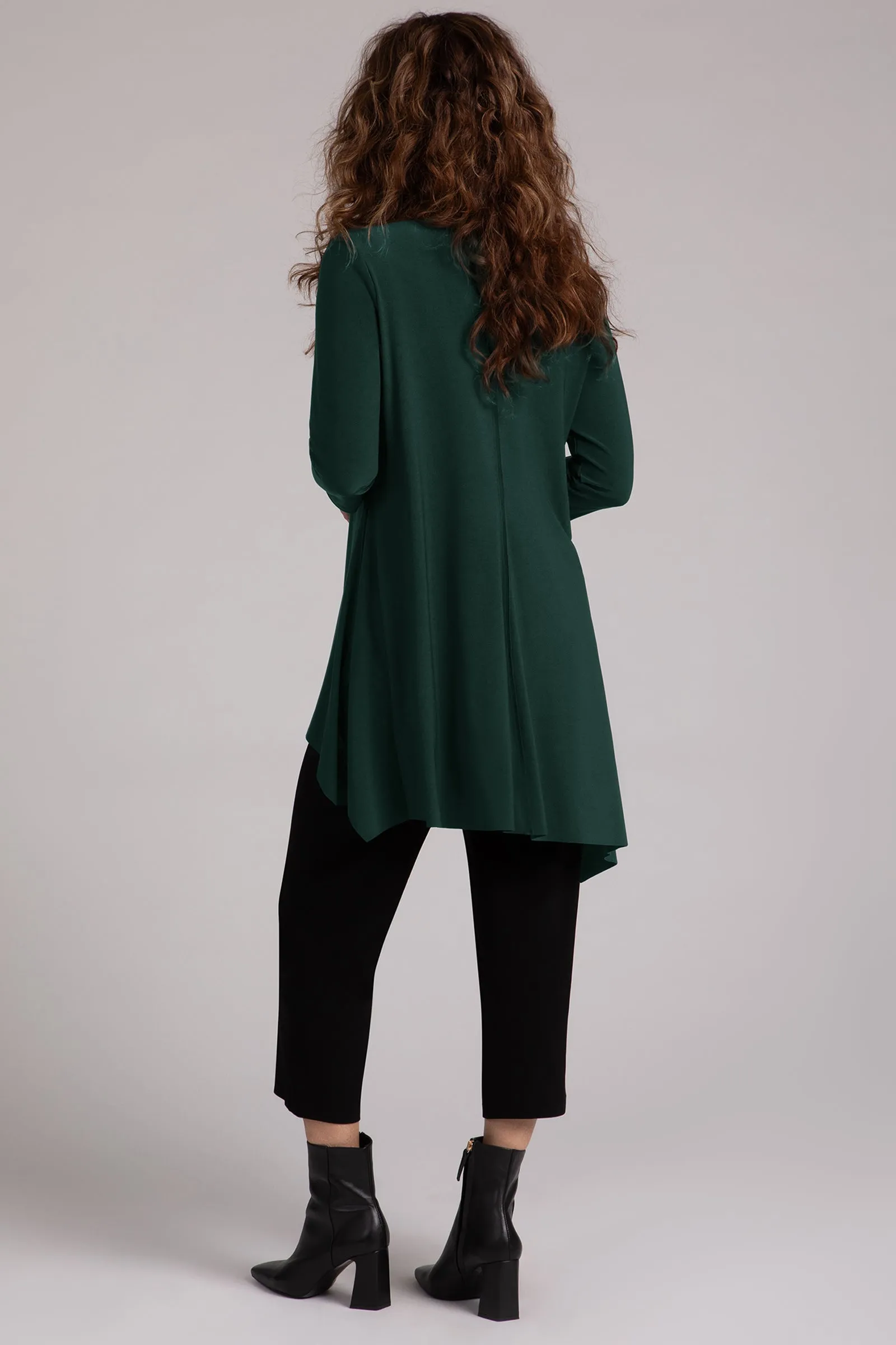 Flounce Boomerang Tunic | Evergreen