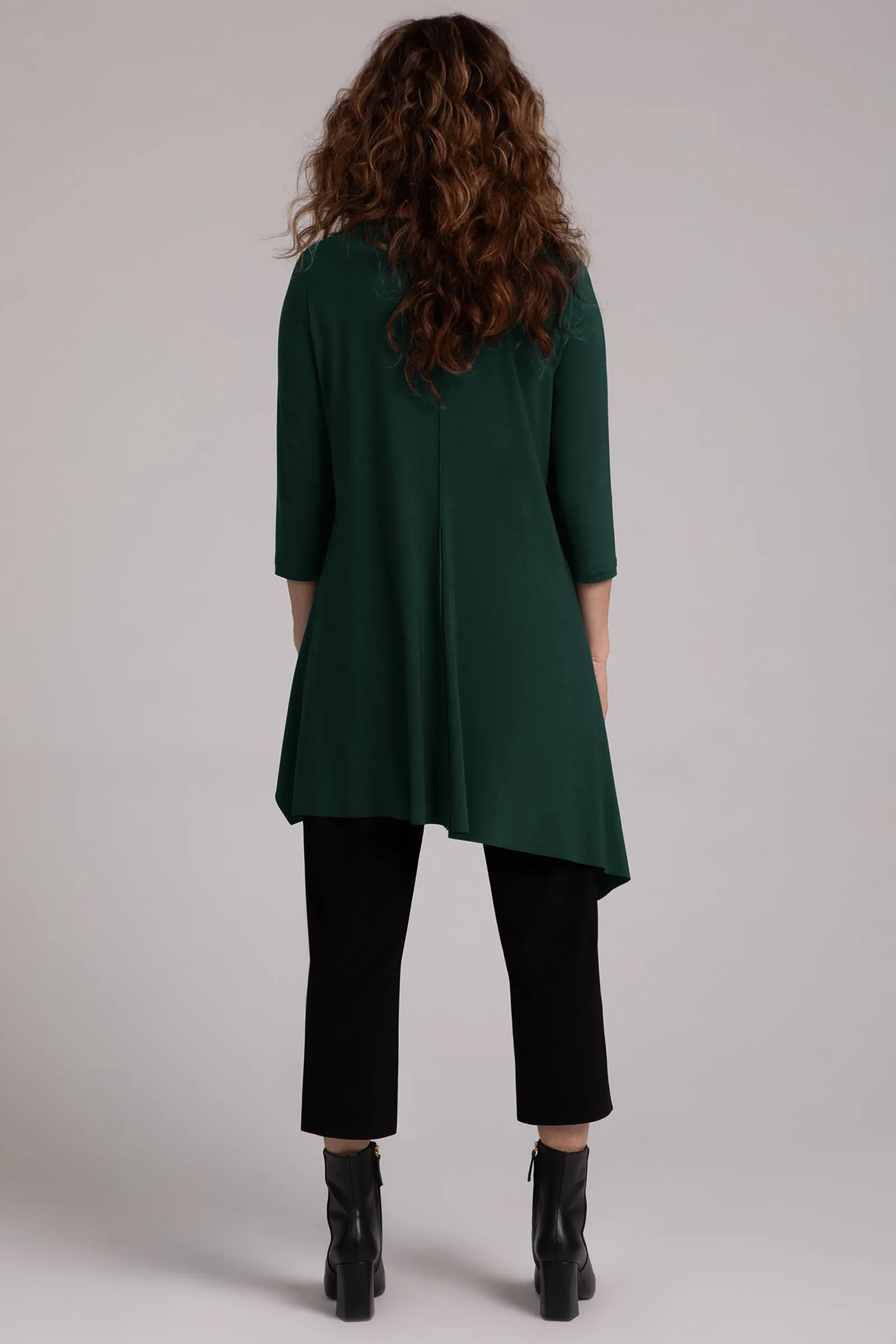 Flounce Boomerang Tunic | Evergreen