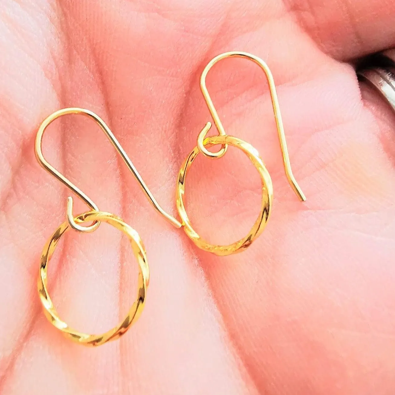 Gold Infinity Earrings