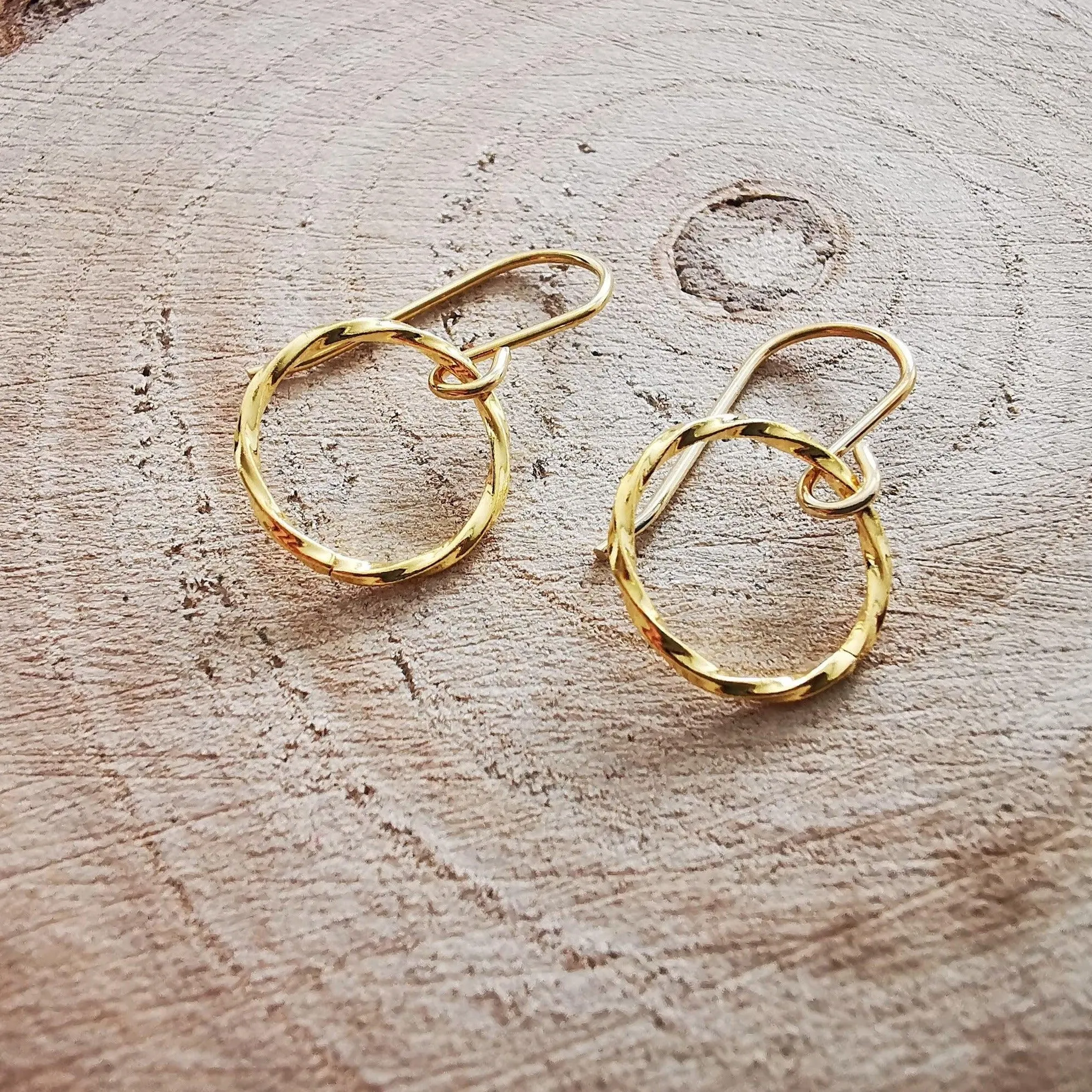 Gold Infinity Earrings