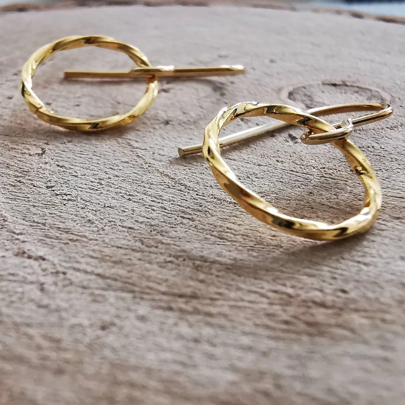 Gold Infinity Earrings