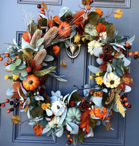 Handcrafted Autumn Rustic Fall Wreath