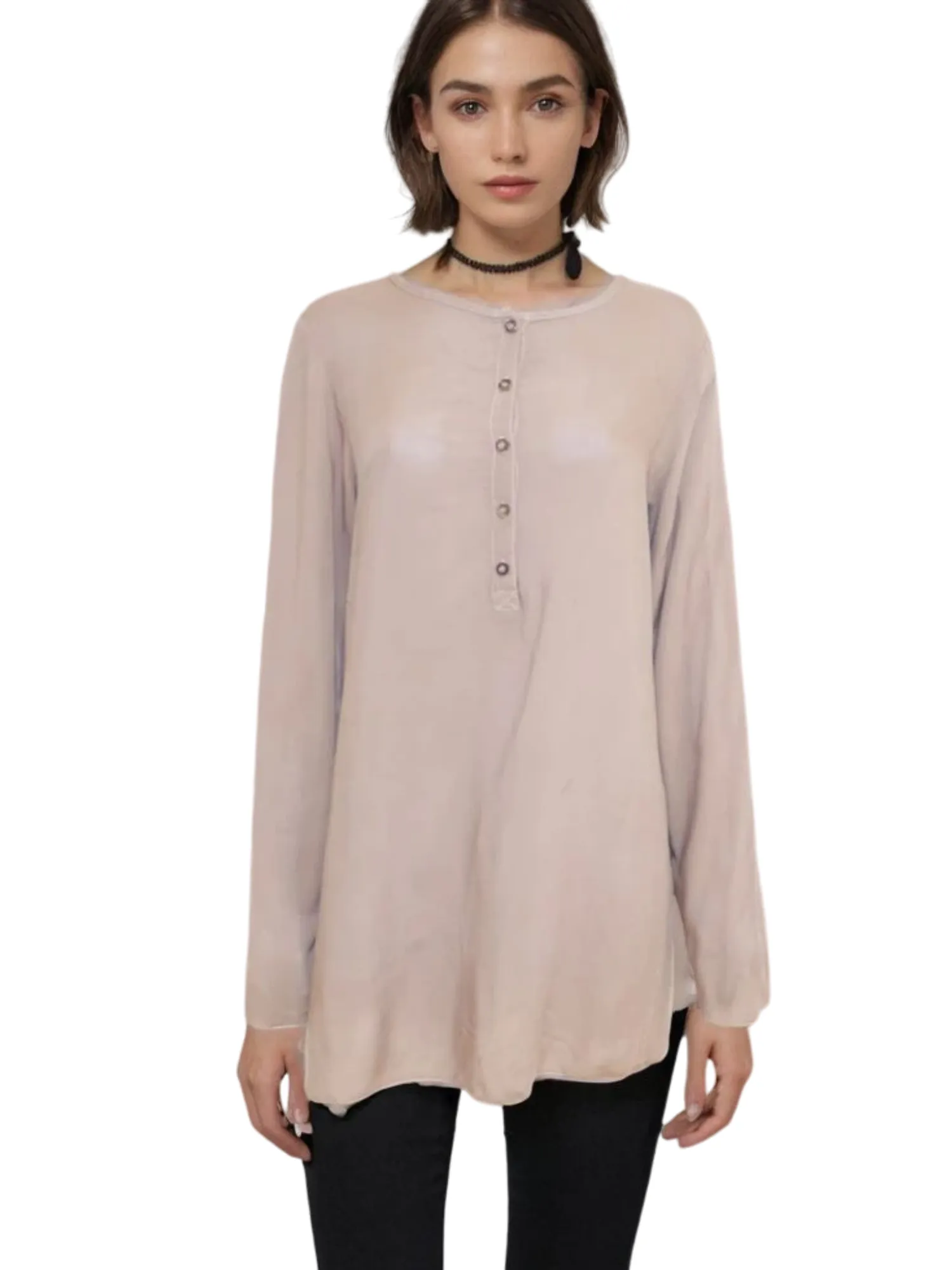 Hard Tail Long Sleeve Flowy Tunic (Style RV-02)