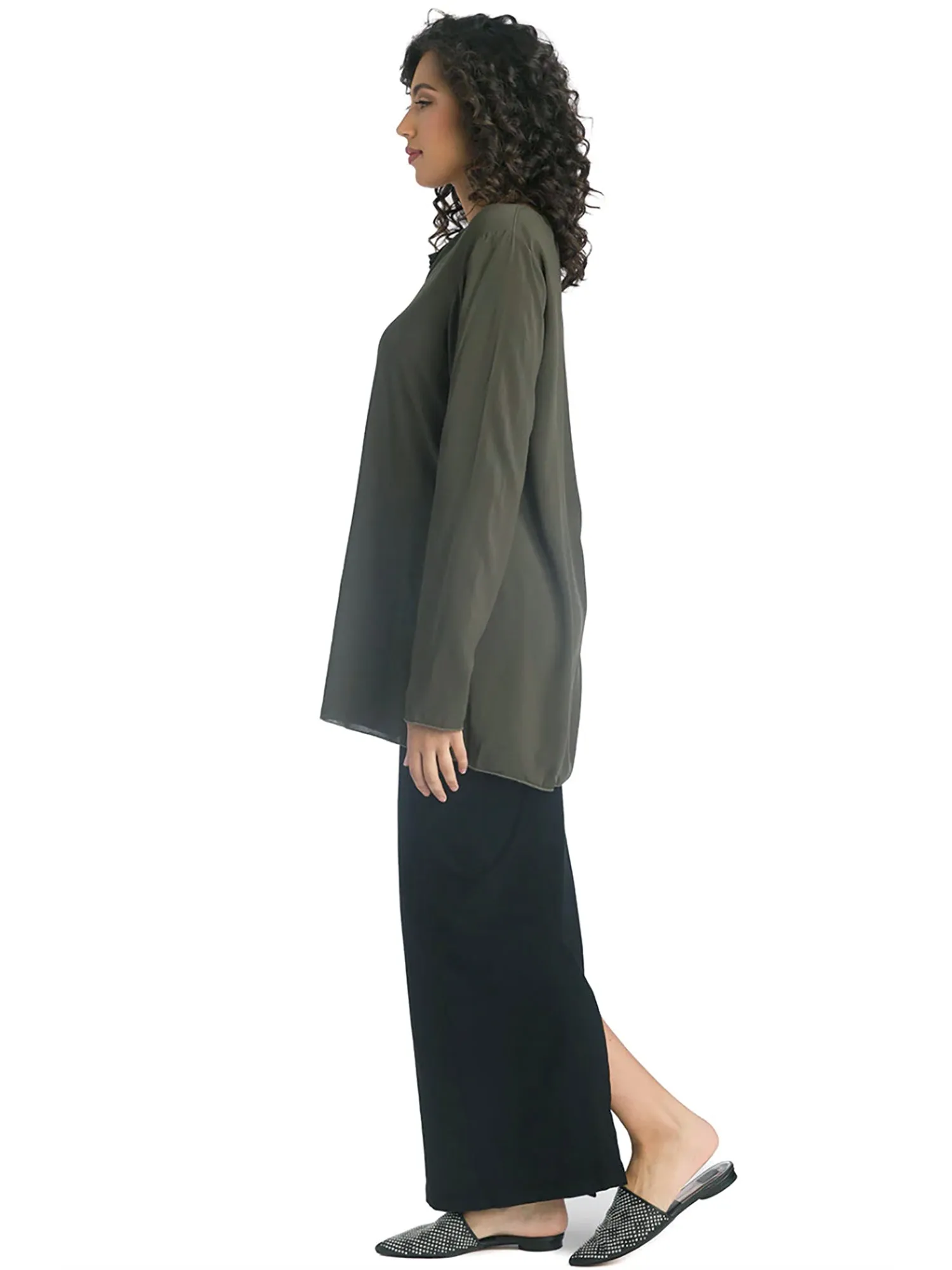 Hard Tail Long Sleeve Flowy Tunic (Style RV-02)