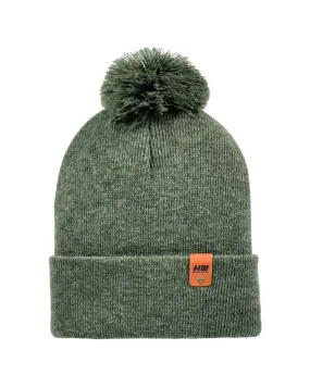 HW6071 HAAKWEAR Pom Pom Beanie - Made in USA - Forest Green