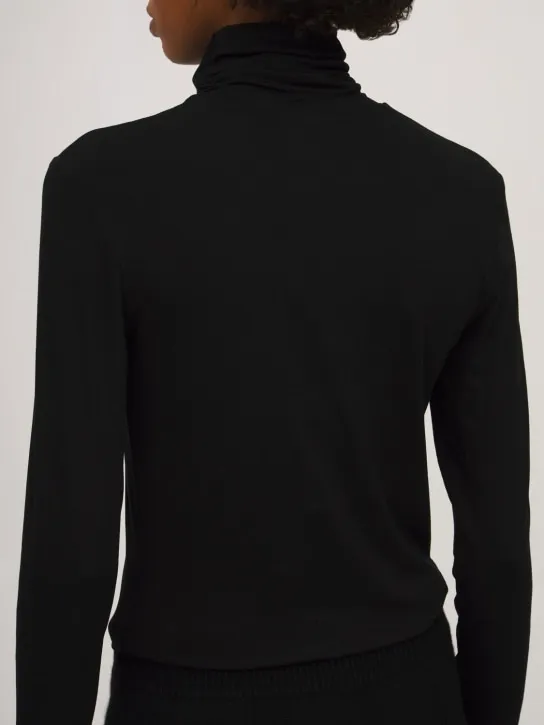 Max Mara   Dede stretch viscose turtleneck top 