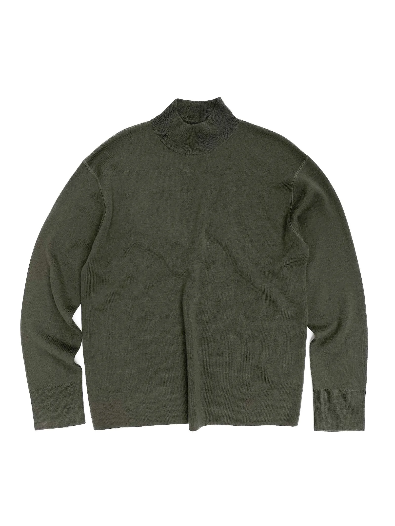 Merino Mockneck L/S in Army