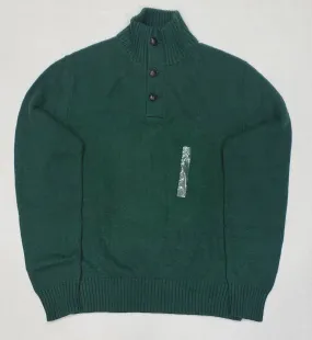 Nwt Polo Ralph Lauren Northwest Green Small Pony Mock Neck Sweater