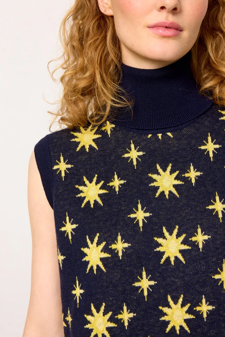 Orion Knit Vest - Midtnight Stars