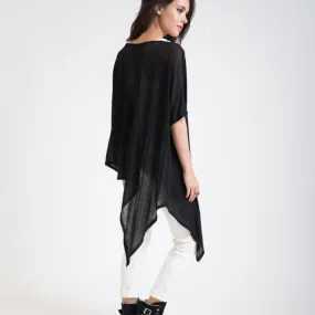 Oversized Long Tunic Anthracite