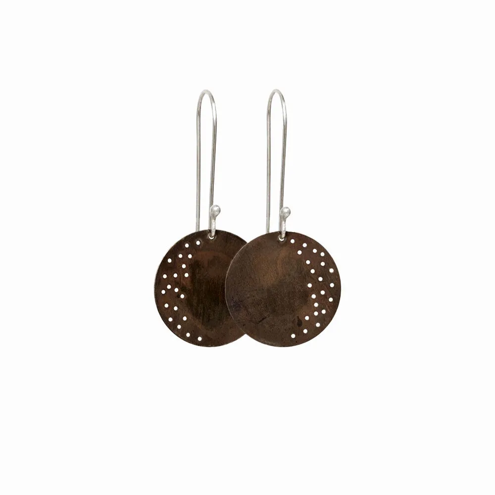 Oxidized Moon Dust Earrings