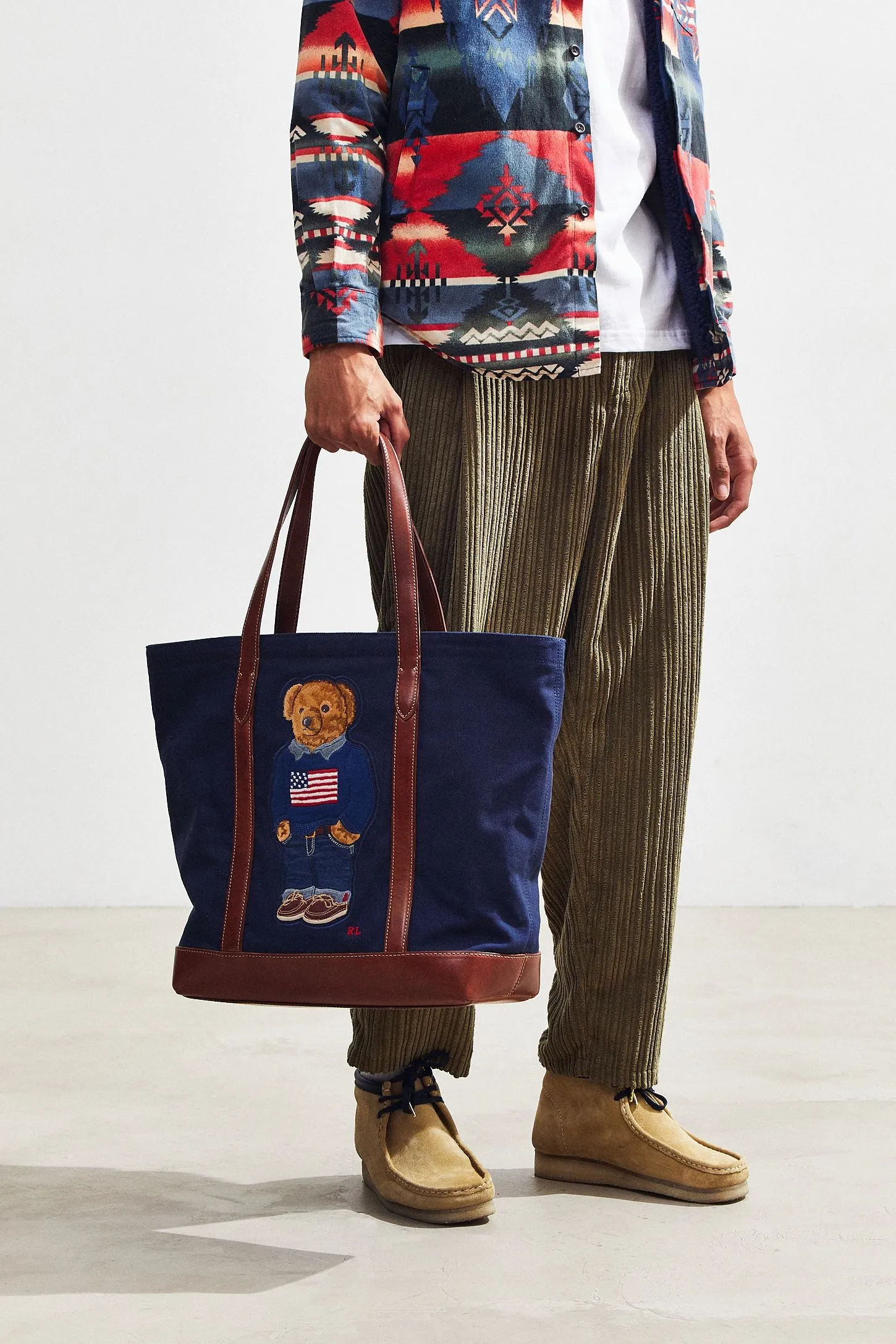 Polo Ralph Lauren American Flag Sweater Tote Bag