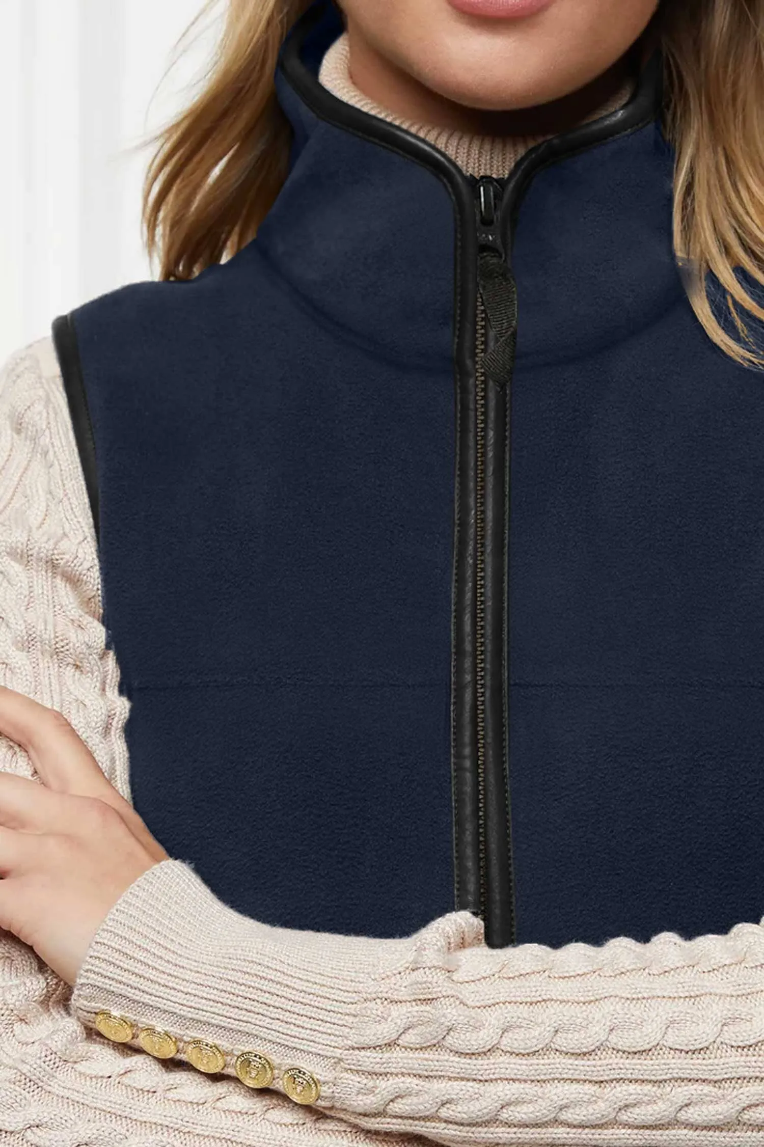 Premium Equestrian Women's Polar Fleece Body Warmer Gilet