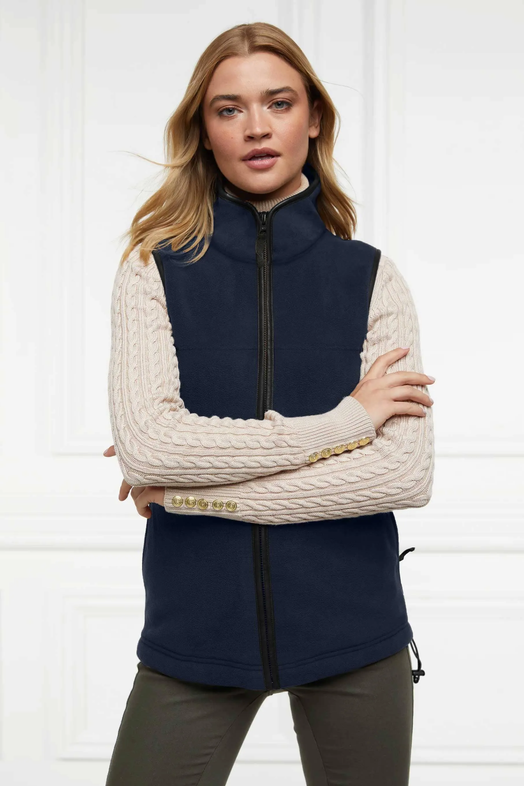 Premium Equestrian Women's Polar Fleece Body Warmer Gilet